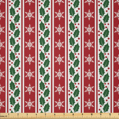 Alicija Holly Berries Fern Fabric