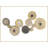 Solar System With Gold " Solar System With Gold 2 " by No Artist Painting Print