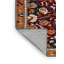 Tapis brun Tabriz lavable à la machine
