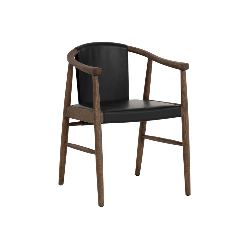 ARAN DINING ARMCHAIR - ONYX LEATHER