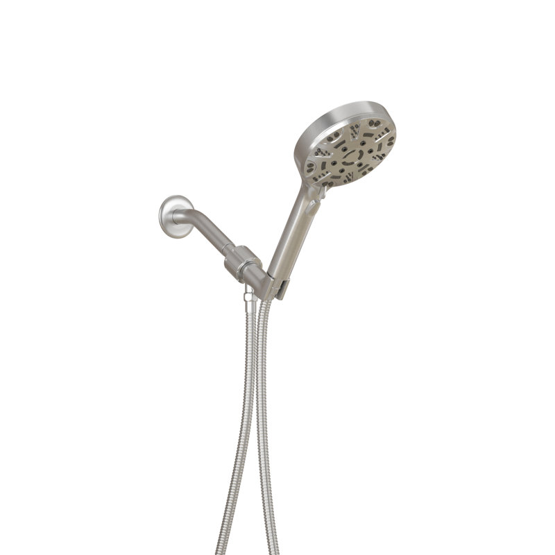 Handheld Shower Head 1.8 GPM with Self-Cleaning, Brushed Nickel