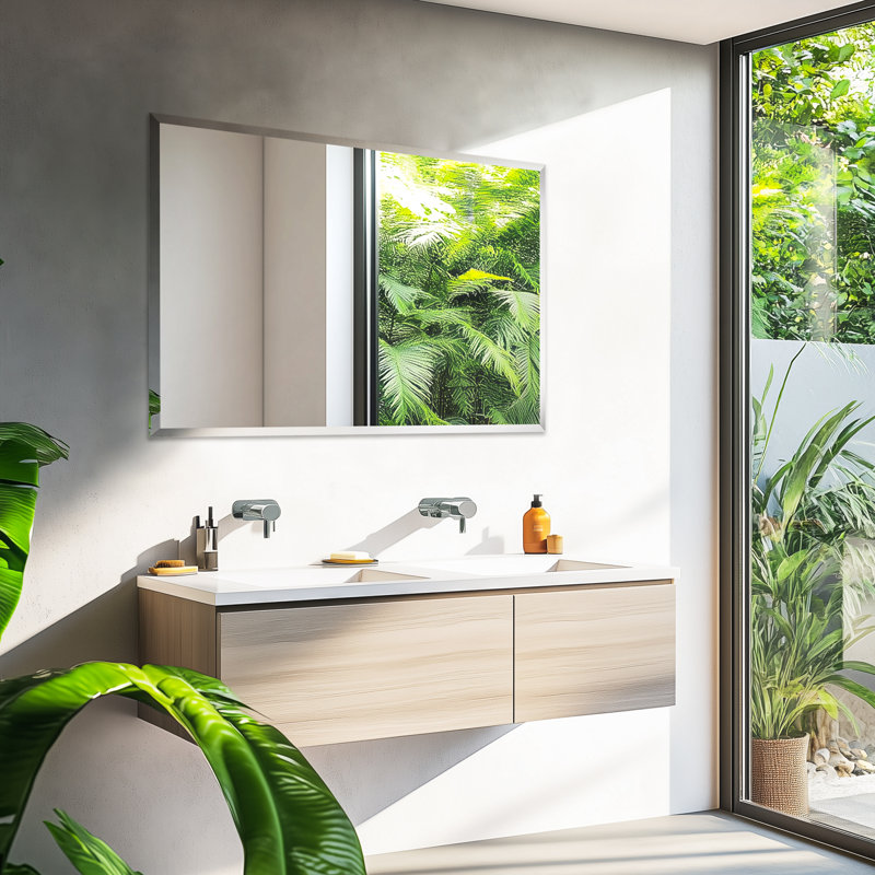 Miroir de salle de bain sans cadre, H 31,50 po x l 24 po
