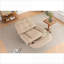 Fauteuil inclinable électrique pivotant inclinable avec port USB, Bluetooth, multifonction | Leathaire brun clair-1965163229