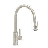 Industrial Plp Pulldown Faucet - Lever Sprayer - Angled Spout