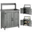 Wood, Metal Potting Bench