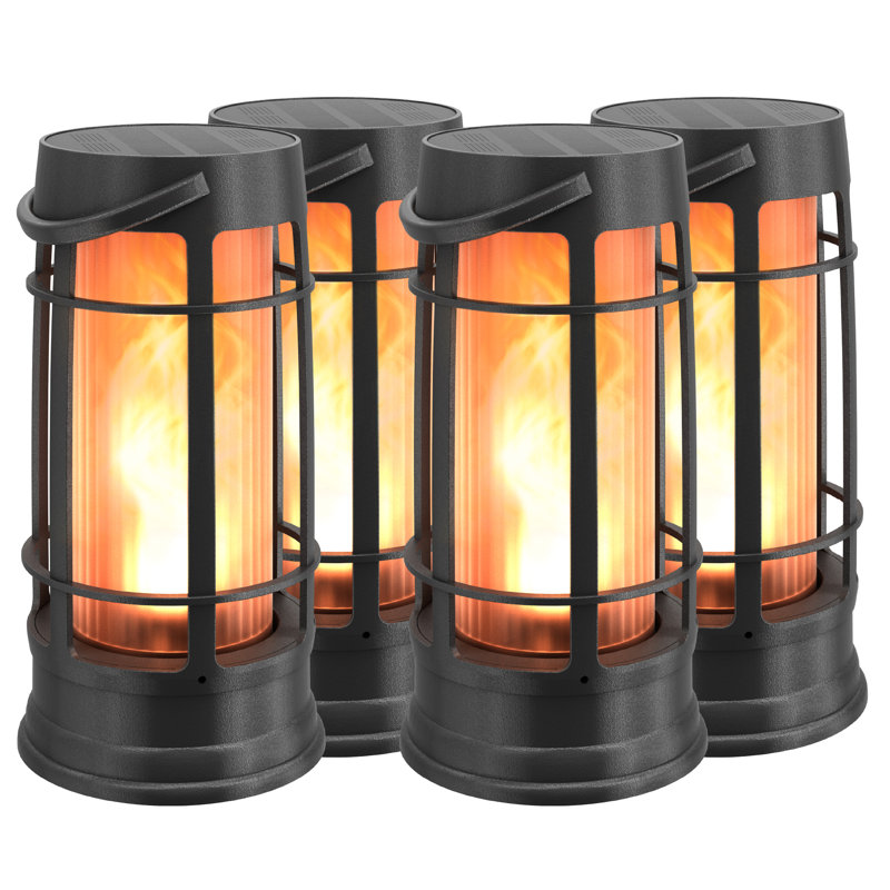 Lanterne solaire Fox Flame Dock - paquet de 4