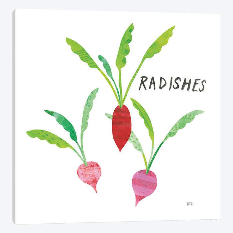 « cuisine jardin vi », impression sur toile, H 12 po x l 12 po x P 0,75 po, Toile tendue, Pas de tapis