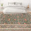 Hand Knotted Wool Oriental Area Rug in Green