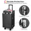 Table de manucure portable BYOOTIQUE avec 4 tiroirs de rangement, à roulettes | Verrouillable, mallette de voyage avec poignée, table pliable pour prothésiste ongulaire, poste de manucure à domicile