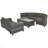 8-Pieces Outdoor Wicker Round Sofa Set, Half-Moon Sectional Sets-1822026018