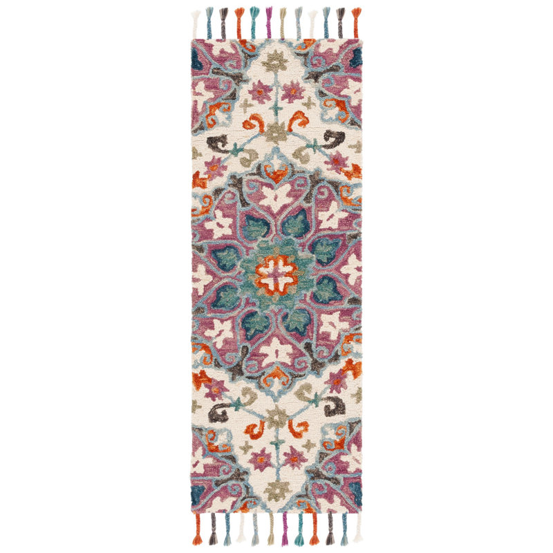 Ruley Novelty Hand Tufted Wool Oriental Rug, Rectangle 1'8" x 5'