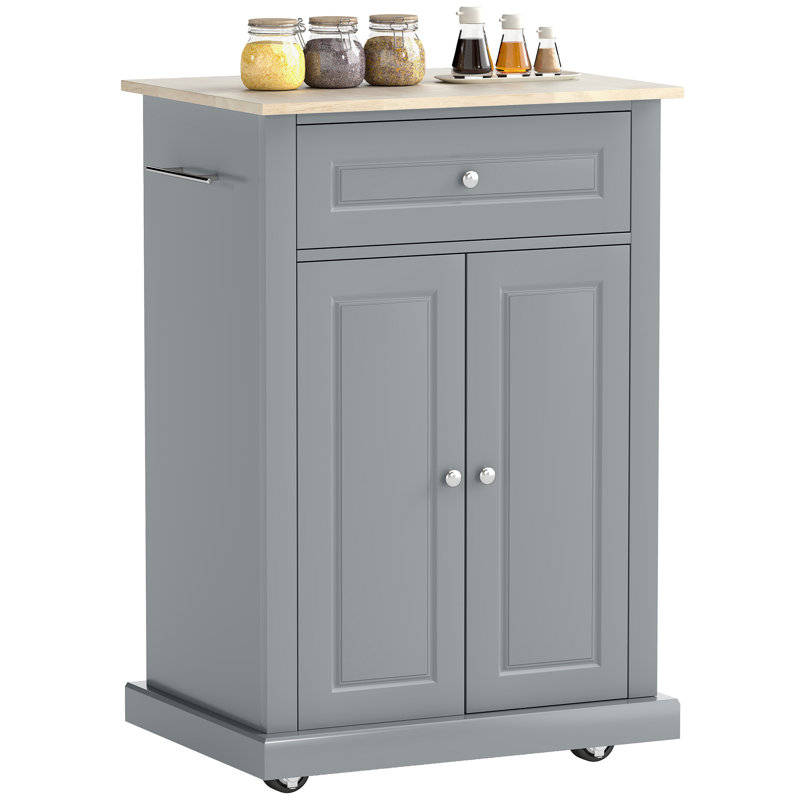 Chariot de cuisine de 24,75 po Camellon, Gris