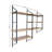 Modern Wall Shelf, Black & Atlantic Pine, 47.2 x 47.2 x 11.0 inches | 100% Melamine Coated Particle Board & 100% Metal Frame, Sturdy Design | Perfect for Home or Office, Stylish Industrial Decor