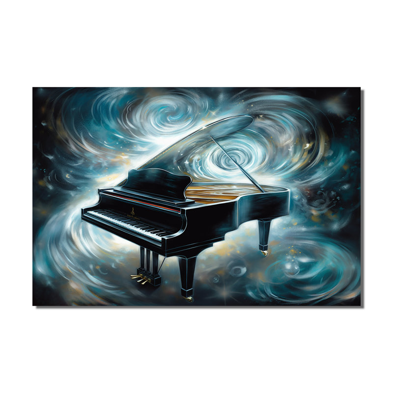 Piano Abstract II - musique, impressions sur toile