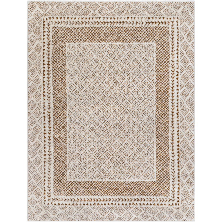 Calvo Machine Woven Oriental Brown Area Rug
