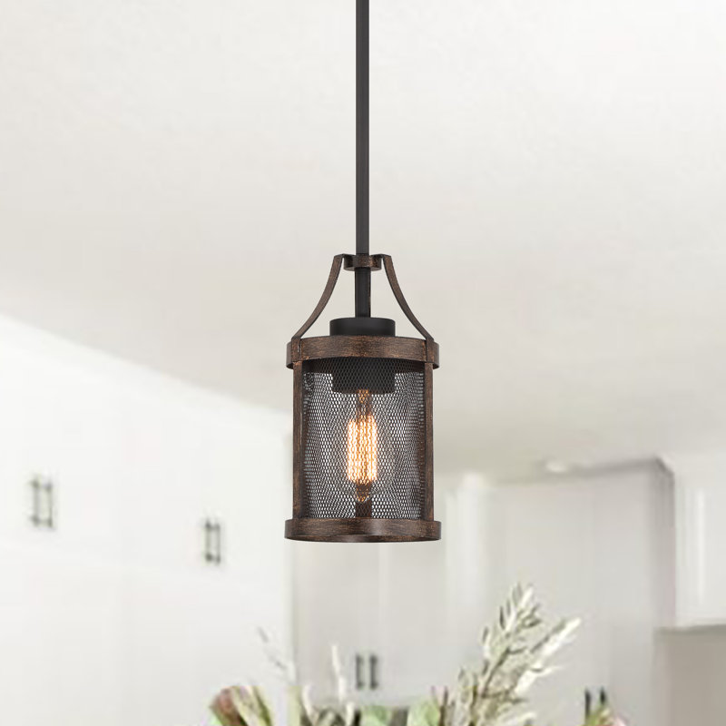 1 - Light Simple Pendant, Walnut