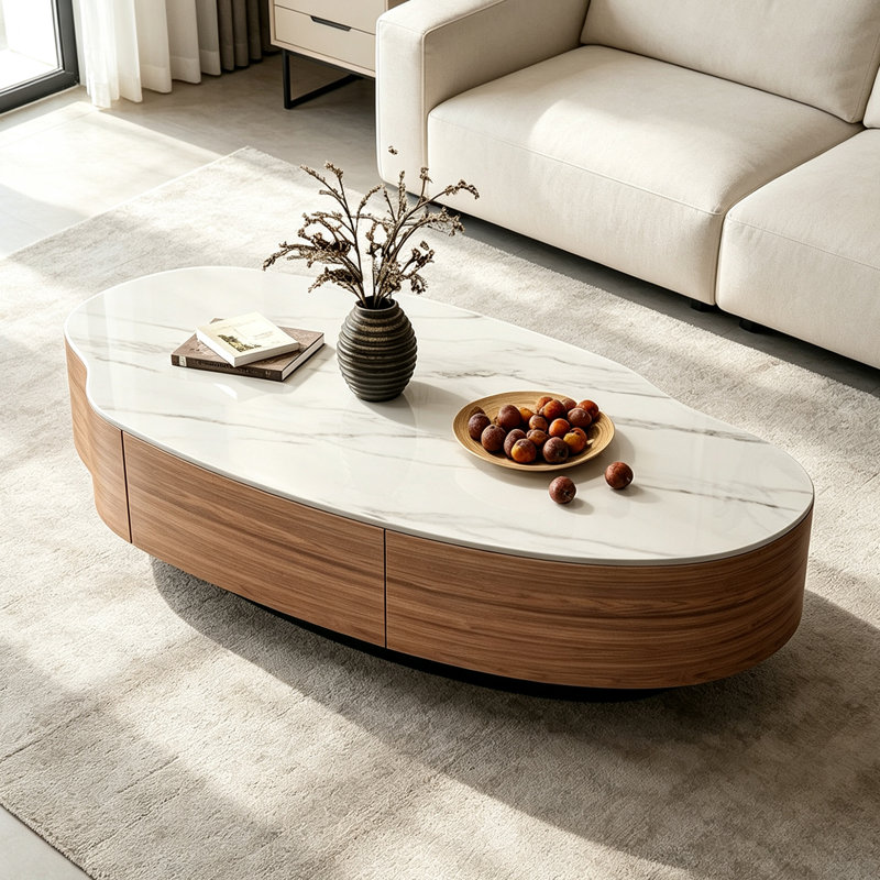 Hoyer, 13" H x 39.37" W x 19.68" D, White/Gray, Black/Brown