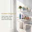 Ensemble de 2 tablettes flottantes Modern Modern White & Gold