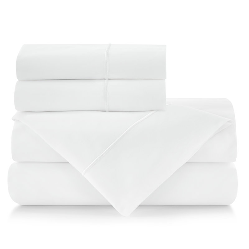 Ensemble de draps 100% coton Boutique 200, Wedgewood, Ensemble de draps très grand californien avec 2 t