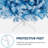 Lake Blue Gradient Flocked Artificial Christmas Tree-101419759-106242453