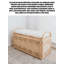 Banc à chaussures en bois massif de style nordique pour le salon et l'entrée