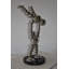 Statue de boules en chrome Modern Art Acrobate Couple: 12 po x 14 po x H 27 po