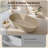 StonePure 61"×30" Freestanding Solid Surface Stone Bathtub, Deep Soaking Tub With Overflow, Pop-up Drain-118445572