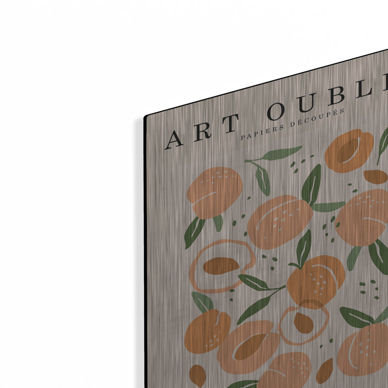 Mur de métal «Peachy» par Design Fabrikken, H 16 po x l 12 po