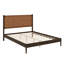 Lit plateforme en cuir tissé à la main de style Mid-Century-133276425-133276428