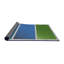 Tapis vert/bleu à motifs-2124813005