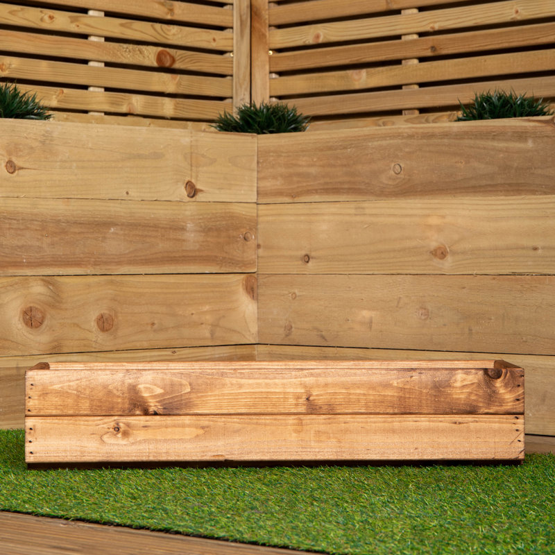 Caullin Wood Pot Planter