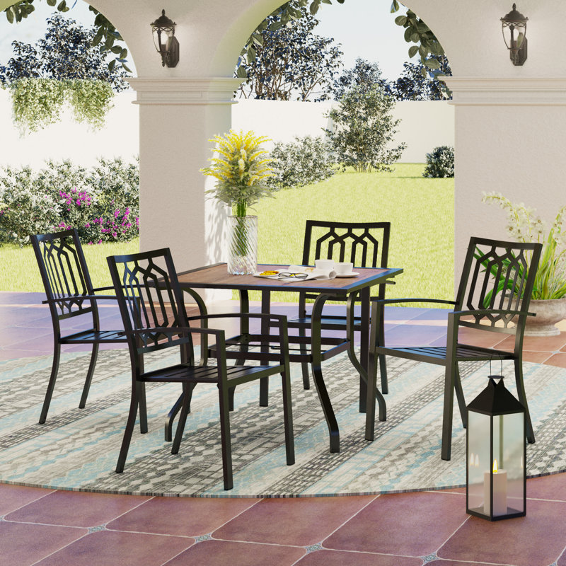 4 - Person Patio Dining Set with Square Table