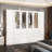 Baukus 94.8" W 6-Drawer Wardrobe with Glass Doors