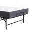 Grand lit pliant large de 75 po x 46 po pour les personnes de grande taille, lit escamotable extra long et large avec mousse à mémoire de forme de 5 po, lit d'invité robuste d'une capacité de 450 lb, lit simple portable spacieux