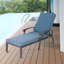 Chaise longue d'extérieur en aluminium avec coussin-160727637