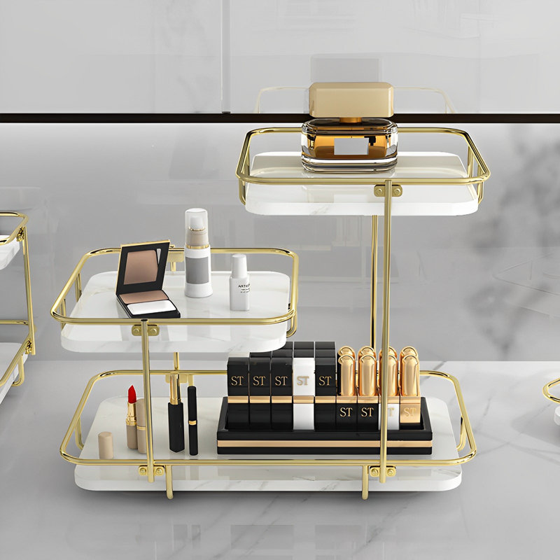 Organisateur de maquillage de salle de bain