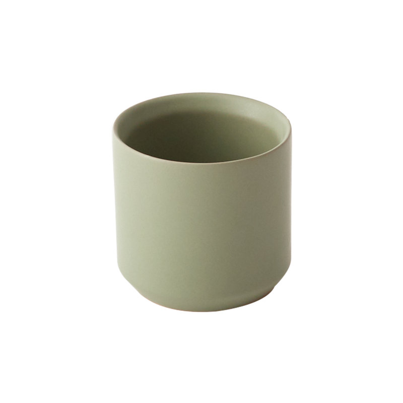 Parsons Handmade Ceramic Pot Planter, 10" H x 10.75" W x 10.75" D, Green