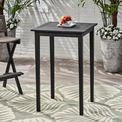 Table en bois pour l'extérieur - gris foncé, look minimaliste en bois gris, design