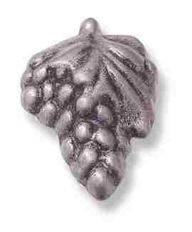 (Paquet de 5) Bouton de grappe de raisin de 1-7 / 8 po en étain