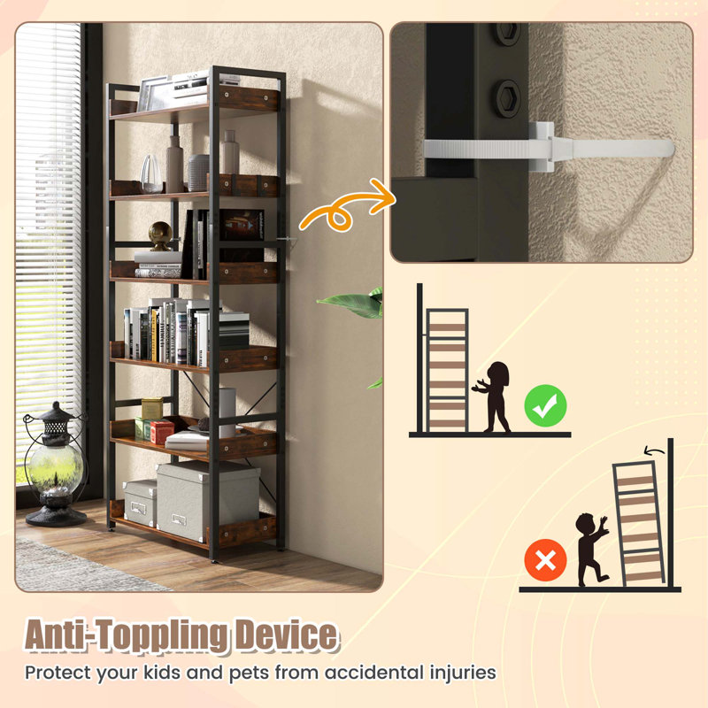 Teas 27'' W Iron Shelving Unit