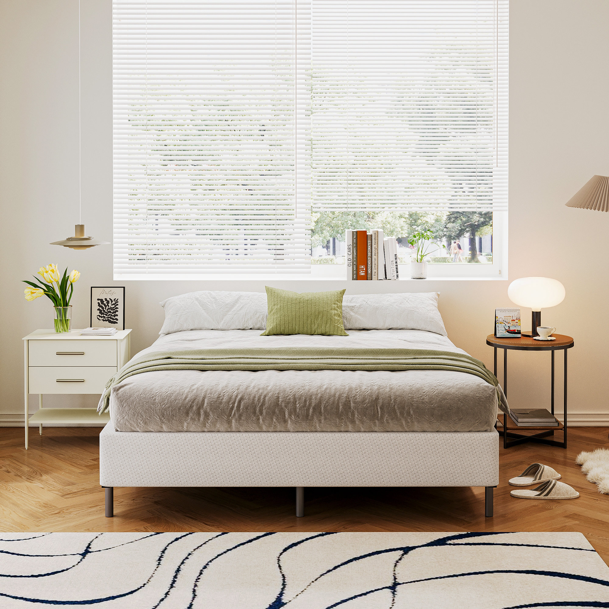 Nazarene 9 Inch Metal Box Spring, Easy Assembly, King