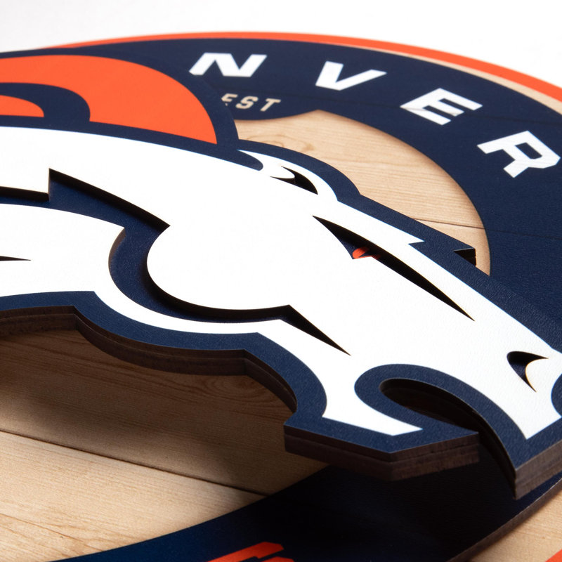 NFL Denver Broncos 3DX Circle Wall Art