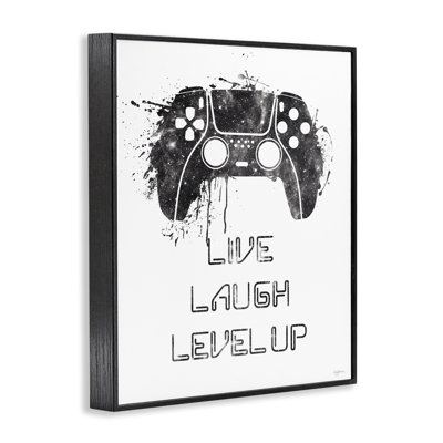 Live Laugh Level Up Framed Giclee Art by Mary Urban
