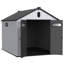 Remise de rangement en plastique 8 * 10 pi pour le jardin - Gardez votre espace propre et rangez vos outils de gestion efficacement