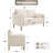 59.8'' W Modern Upholstery Loveseat Boucle-219439737