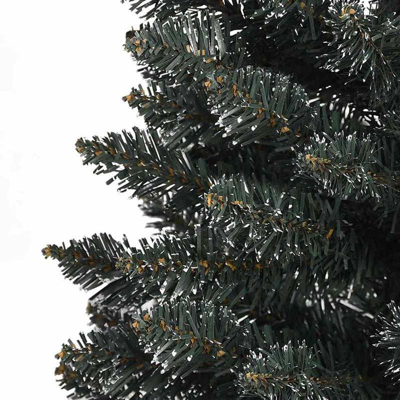 vidaXL Artificial Christmas Tree with Stand Green, Pink/Brown, 3.94 ft