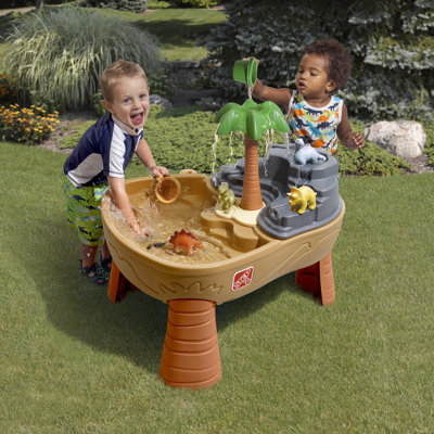 Step2 Dino Dig Sand and Water Outdoor Toddler Water Table