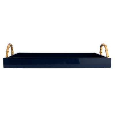 Wide Nautical Bamboo Tray