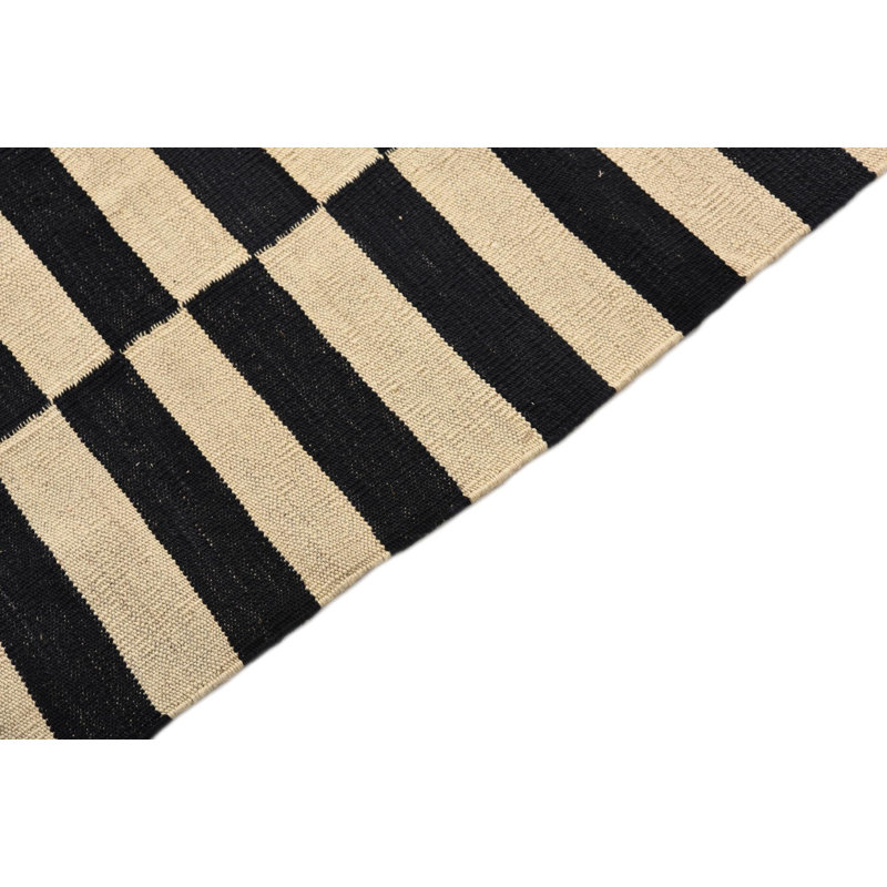 Tapis noir et blanc Noor