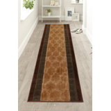 Abstract Trellis Volley Beige Medium Pile Slip Resistant Rugs